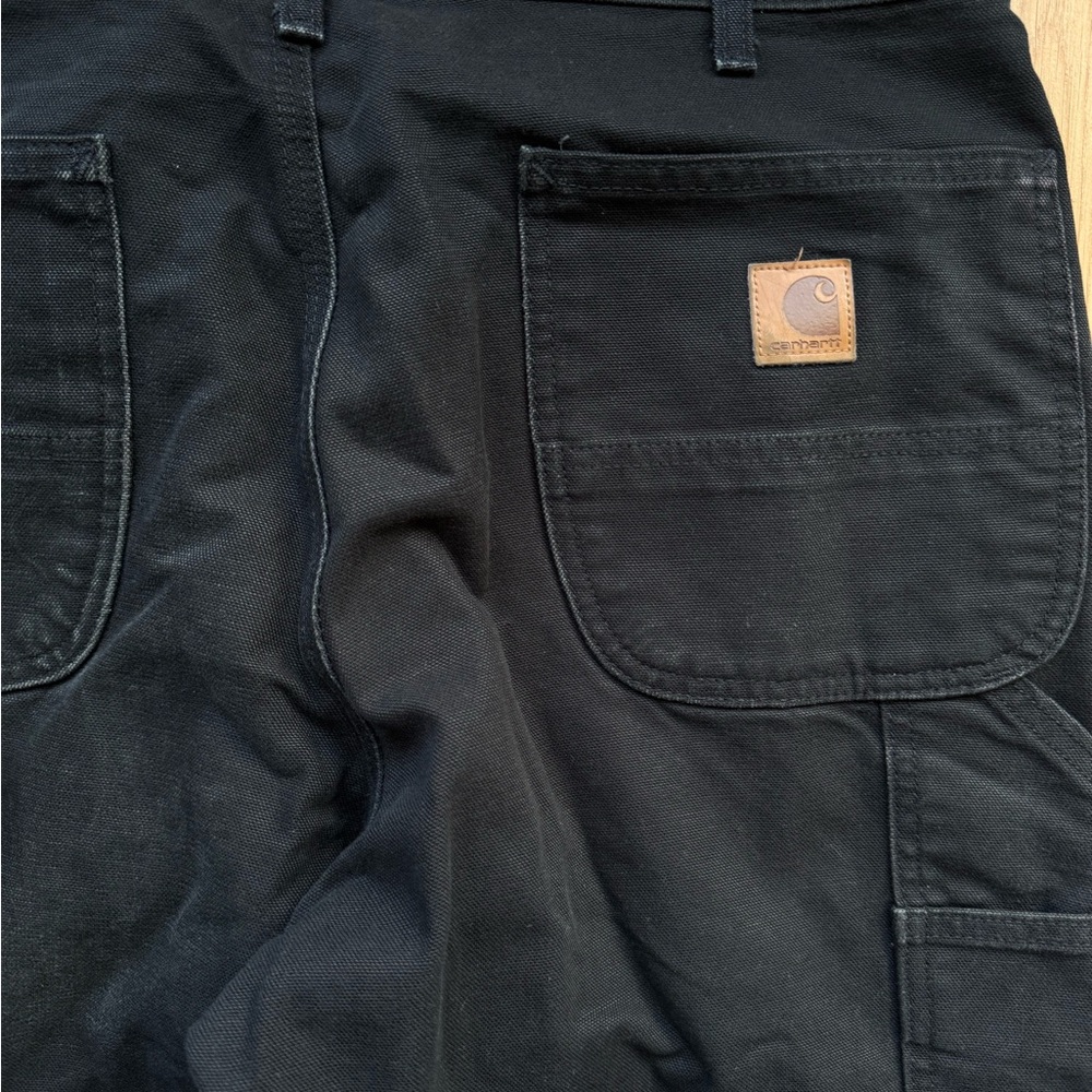Carhartt Black Work Pants Carpenter size 34x32